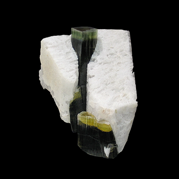Elbaite Tourmaline on Microcline, Stak Nala, Haramosh Mountains, Skardu District, Gilgit-Baltistan, Pakistan